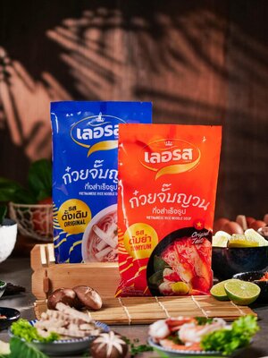 🔥 พร้อมแล้ว! เปิดตัวแพ็กเกจใหม่ ก๋วยจั๊บญวนเลอรส อร่อยกลมกล่อม เส้นเหนียวนุ่ม น้ำซุปหอมเข้มข้นโดนใจทุกคำ มีให้เลือกถึง 2 รสชาติ (รสดั้งเดิม, รสต้มยำ)
