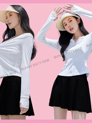 เสื้อแขนยาว กันแดด เสื้อตีกอล์ฟ กีฬากลางแจ้ง สินค้าพร้อมส่ง รหัส SP065