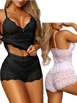 เซทลูกไม้ เสื้อ+กางเกง รหัส X318-L