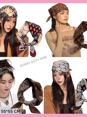 ผ้าคลุมผม ผ้ากันแดด วิทเทจ 🇹🇭พร้อมส่งในไทย🇹🇭