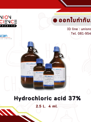 Hydrochloric acid 37% 2.5L.#AR1107-G,RCI-Labscan