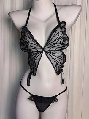 ชุดชั้นในเซ็กซี่ เซทผีเสื้อ ถ่ายแบบ ซีทรู พร้อมส่งในไทย