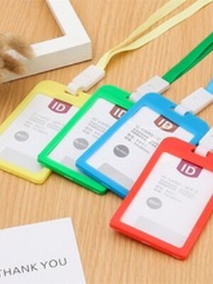 ป้ายคล้องคอ ป้ายห้อยบัตรพนักงานบริษัท พร้อมส่งในไทย