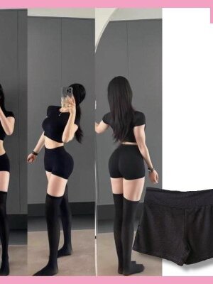 กางเกงขาสั้น ออกกำลังกาย กางเกงผ้าเรย่อน SP082 พร้อมส่ง