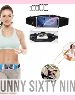 กระเป๋าออกกำลังกาย กระเป๋าคาดเอวสำหรับใส่โทรศัพท์มือถือ สัมผัสหน้าจอสำหรับผู้ชายและผู้หญิง SK08