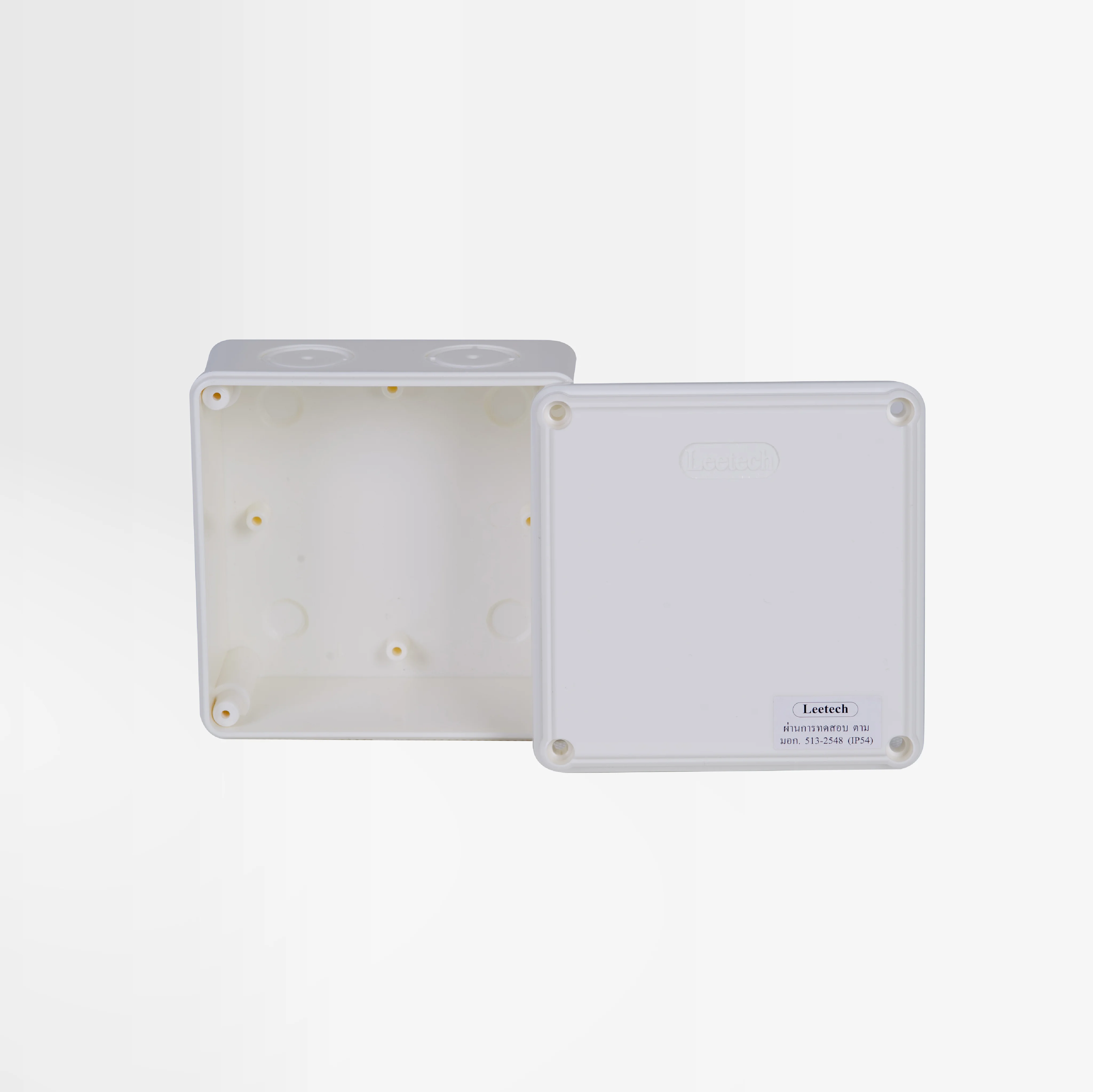 กล่องพลาสติกกันน้ำ ขนาด 8x8 สีขาว
