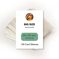 100 Clear Card Sleeves ซองใส่การ์ด ซองใส 40-50 Micron (1แพ็ค มี 100 ซอง) ขนาด Standard Size, Mini Size, Big Size 100 Clear Card Sleeves ซองใส่การ์ด ซองใส 40-50 Micron (1แพ็ค มี 100 ซอง) ขนาด Standard Size, Mini Size, Big Size