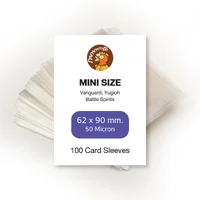 100 Clear Card Sleeves ซองใส่การ์ด ซองใส 40-50 Micron (1แพ็ค มี 100 ซอง) ขนาด Standard Size, Mini Size, Big Size 100 Clear Card Sleeves ซองใส่การ์ด ซองใส 40-50 Micron (1แพ็ค มี 100 ซอง) ขนาด Standard Size, Mini Size, Big Size