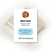 100 Clear Card Sleeves ซองใส่การ์ด ซองใส 40-50 Micron (1แพ็ค มี 100 ซอง) ขนาด Standard Size, Mini Size, Big Size 100 Clear Card Sleeves ซองใส่การ์ด ซองใส 40-50 Micron (1แพ็ค มี 100 ซอง) ขนาด Standard Size, Mini Size, Big Size