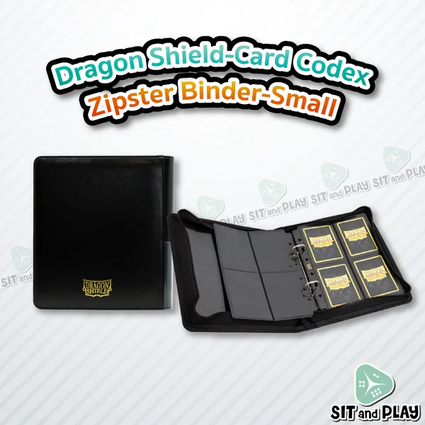 Dragon Shield - Card Codex Zipster Binder - Small แฟ้มใส่การ์ด มีซิป แบบเติมไส้ 2 ห่วง (แถมไส้แฟ้ม 4 แผ่น) ลิขสิทธิ์แท้ 100%