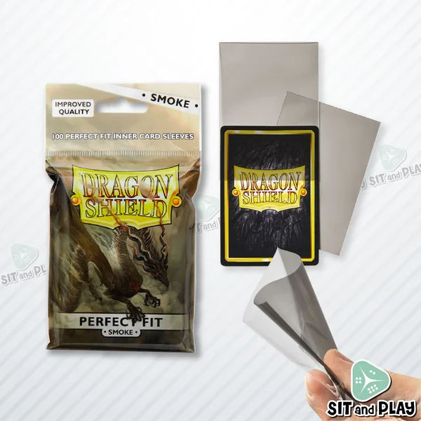 Dragon Shield - Perfect Fit Inner Card Sleeves ( Clear / Smoke ) ซองใส่การ์ด ชั้นในสุด สำหรับการ์ดขนาด Standard (แพ็คละ 100 ซอง) Pokemon, One Piece, Buddyfight, MTG image 3 Dragon Shield - Perfect Fit Inner Card Sleeves ( Clear / Smoke ) ซองใส่การ์ด ชั้นในสุด สำหรับการ์ดขนาด Standard (แพ็คละ 100 ซอง) Pokemon, One Piece, Buddyfight, MTG image 3