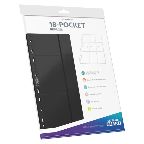Ultimate Guard - 18 Pocket Page ไส้แฟ้ม 18 ช่อง (1 แพ็ค มี 10 แผ่น) Side Loading Pages ใส่การ์ดด้านข้าง image 2 Ultimate Guard - 18 Pocket Page ไส้แฟ้ม 18 ช่อง (1 แพ็ค มี 10 แผ่น) Side Loading Pages ใส่การ์ดด้านข้าง image 2