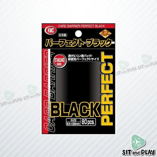 KMC - Perfect Black ( Standard Size ) Inner Sleeve ซองใส หลังดำ ขนาดพอดี ซองชั้นในสุด 80 ซอง สำหรับ Pokemon, MTG, Lorcana image 2 KMC - Perfect Black ( Standard Size ) Inner Sleeve ซองใส หลังดำ ขนาดพอดี ซองชั้นในสุด 80 ซอง สำหรับ Pokemon, MTG, Lorcana image 2