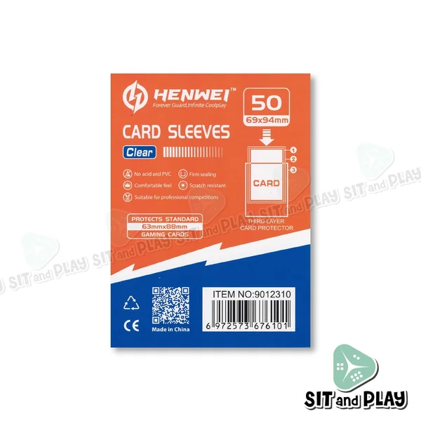 Henwei - Card Sleeves Third Layer ( 50 ซอง ) ซองคลุมชั้นนอกสุด สำหรับการ์ด Standard Size ขนาดซอง 69x94 mm. image 2 Henwei - Card Sleeves Third Layer ( 50 ซอง ) ซองคลุมชั้นนอกสุด สำหรับการ์ด Standard Size ขนาดซอง 69x94 mm. image 2