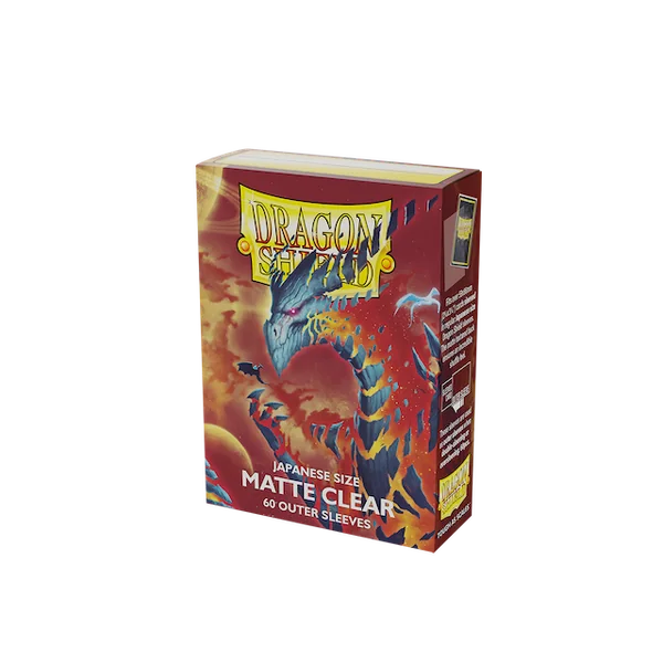 Dragon Shield - Outer Sleeves Japanese Size - 60 Matte Clear - ซองคลุม ชั้นนอกสุด ( Yugioh, Vanguard, Battle Spirits ) image 2