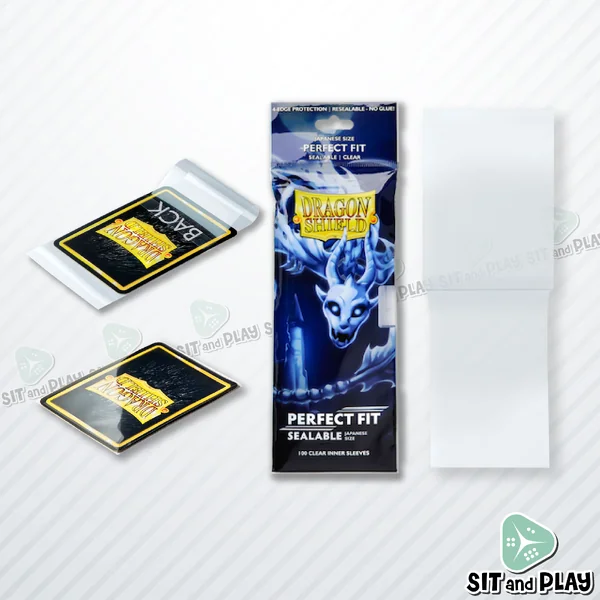 Dragon Shield - Perfect Fit Sealable Japanese Size 100 Clear Inner Sleeves ซองใส่การ์ด ชั้นในสุด มีฝาปิดสนิท โดยไม่ต้องมีแถบกาว Yugioh, Vanguard, Battle Spirits image 2 Dragon Shield - Perfect Fit Sealable Japanese Size 100 Clear Inner Sleeves ซองใส่การ์ด ชั้นในสุด มีฝาปิดสนิท โดยไม่ต้องมีแถบกาว Yugioh, Vanguard, Battle Spirits image 2