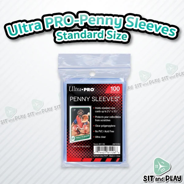 Ultra PRO - Soft Trading Card Penny Sleeves - Standard Size (ขนาดซอง 66 x 94 mm) เนื้อนิ่มลื่น ไม่ดูดโฮโลแกรม ซองใส่การ์ดกีฬา Sports Cards Ultra PRO - Soft Trading Card Penny Sleeves - Standard Size (ขนาดซอง 66 x 94 mm) เนื้อนิ่มลื่น ไม่ดูดโฮโลแกรม ซองใส่การ์ดกีฬา Sports Cards