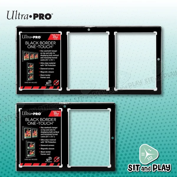 Ultra PRO - 2,3-Card Black Border 35pt UV ONE-TOUCH Magnetic Holder กรอบแม่เหล็ก ขอบสีดำ 2,3 ช่อง 35pt กัน UV Ultra PRO - 2,3-Card Black Border 35pt UV ONE-TOUCH Magnetic Holder กรอบแม่เหล็ก ขอบสีดำ 2,3 ช่อง 35pt กัน UV