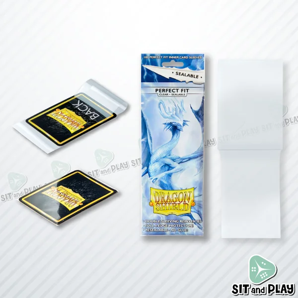 Dragon Shield - Perfect Fit Sealable Standard Size - 100 Inner Sleeves (Clear/Smoke) ซองใส่การ์ด มีฝาปิดสนิท โดยไม่ต้องมีแถบกาว Pokemon, One Piece, Buddyfight, MTG image 2 Dragon Shield - Perfect Fit Sealable Standard Size - 100 Inner Sleeves (Clear/Smoke) ซองใส่การ์ด มีฝาปิดสนิท โดยไม่ต้องมีแถบกาว Pokemon, One Piece, Buddyfight, MTG image 2
