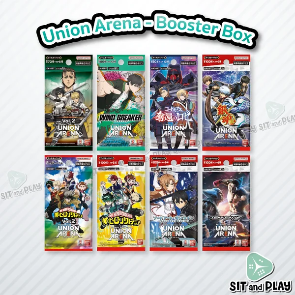 Union Arena - Booster Pack - UA Trading Card Game - Bandai ภาษาญี่ปุ่น ของแท้ มี มอก. Union Arena - Booster Pack - UA Trading Card Game - Bandai ภาษาญี่ปุ่น ของแท้ มี มอก.