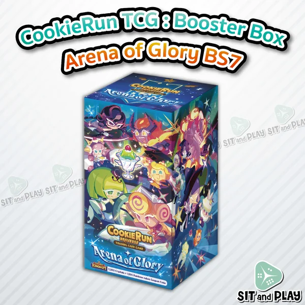 CookieRun TCG - Booster Box - Arena of Glory ชุด BS7 การ์ดเกมคุกกี้รัน ภาษาอังกฤษ CookieRun TCG - Booster Box - Arena of Glory ชุด BS7 การ์ดเกมคุกกี้รัน ภาษาอังกฤษ