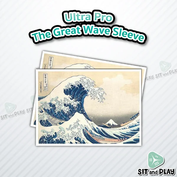 Ultra Pro - The Great Wave off Kanagawa Sleeve (105 ซอง) ซองใส่การ์ด ขนาด Standard 66 x 91 mm