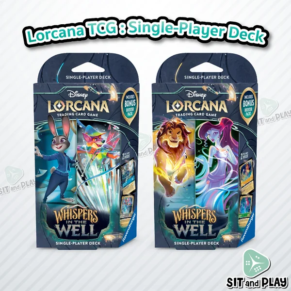 Lorcana - Single-Player Deck : Simba & Megara / Judy Hopps & Robin Hood ภาษาอังกฤษ ของแท้ Disney Lorcana - Single-Player Deck : Simba & Megara / Judy Hopps & Robin Hood ภาษาอังกฤษ ของแท้ Disney