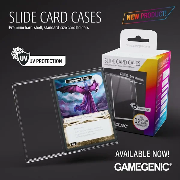 Gamegenic - Slide Card Cases กรอบใส ใส่การ์ด กัน UV ไม่ดูดโฮโลแกรม สำหรับการ์ดขนาด Standard
