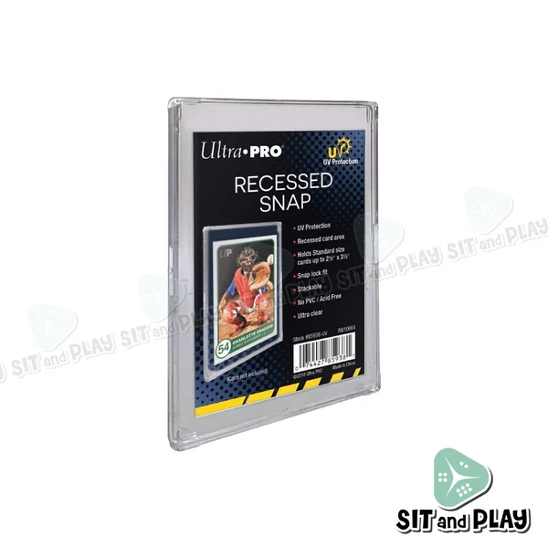 Ultra Pro - UV Recessed Snap Card Holder กรอบใส ป้องกัน UV ไม่ดูดโฮโลแกรม สำหรับการ์ดขนาด Standard image 2 Ultra Pro - UV Recessed Snap Card Holder กรอบใส ป้องกัน UV ไม่ดูดโฮโลแกรม สำหรับการ์ดขนาด Standard image 2
