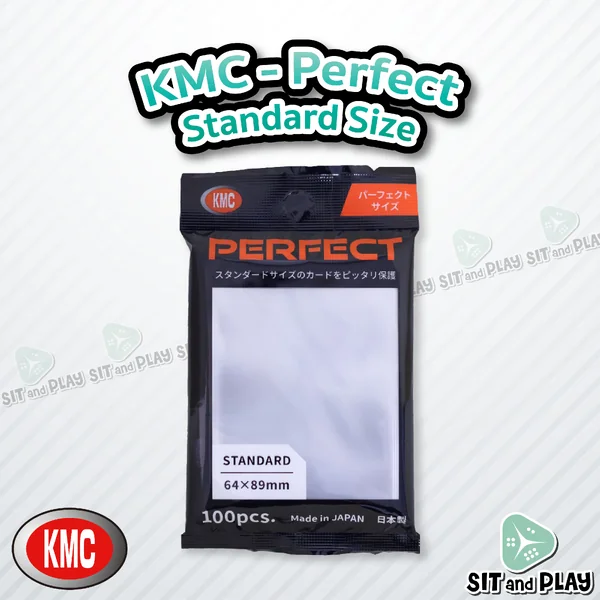 KMC - Perfect ( Standard Size ) Inner Sleeve ซองใส ใส่การ์ด ขนาดพอดี ชั้นในสุด 100 ซอง สำหรับ Pokemon, MTG, Lorcana