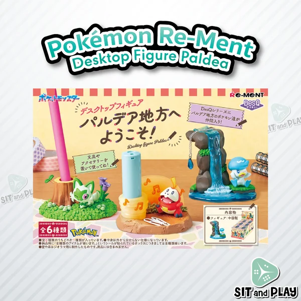 Pokemon Re-Ment DesQ Desktop Figure to the Paldea (1 สุ่ม) Rement ของสะสม โปเกมอน ของแท้ 100% Pokemon Re-Ment DesQ Desktop Figure to the Paldea (1 สุ่ม) Rement ของสะสม โปเกมอน ของแท้ 100%