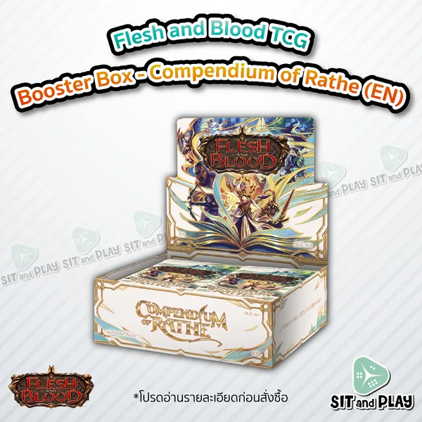 FAB TCG - Compendium of Rathe - Booster Box การ์ดเกมเฟลชแอนด์บลัด Flesh and Blood TCG FAB TCG - Compendium of Rathe - Booster Box การ์ดเกมเฟลชแอนด์บลัด Flesh and Blood TCG