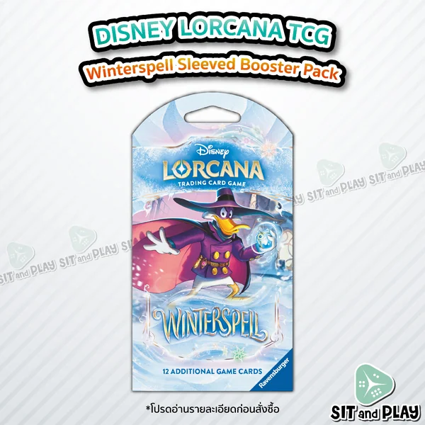 Lorcana - Sleeved Booster Pack : Winterspell (Set 11) ภาษาอังกฤษ ของแท้ Disney Lorcana - Sleeved Booster Pack : Winterspell (Set 11) ภาษาอังกฤษ ของแท้ Disney
