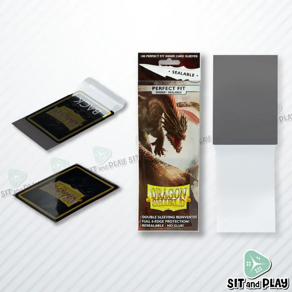 Dragon Shield - Perfect Fit Sealable Standard Size - 100 Inner Sleeves (Clear/Smoke) ซองใส่การ์ด มีฝาปิดสนิท โดยไม่ต้องมีแถบกาว Pokemon, One Piece, Buddyfight, MTG image 3 Dragon Shield - Perfect Fit Sealable Standard Size - 100 Inner Sleeves (Clear/Smoke) ซองใส่การ์ด มีฝาปิดสนิท โดยไม่ต้องมีแถบกาว Pokemon, One Piece, Buddyfight, MTG image 3