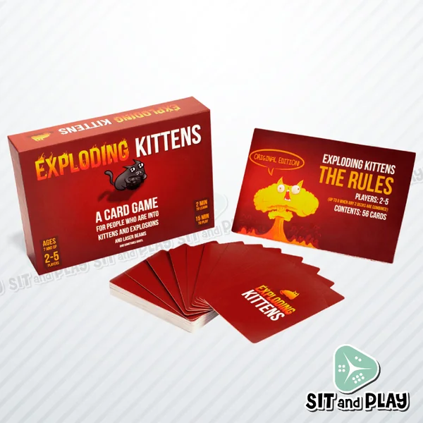 EXPLODING KITTENS - Original Edition (EN) บอร์ดเกม ลิขสิทธิ์แท้ 100% อยู่ในซีล (Board Game) image 2