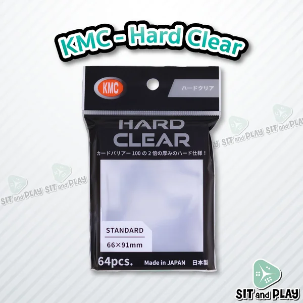 KMC - Hard Clear ( Standard Size ) Single-Card Protection Hard Sleeve ซองใส แบบหนา สำหรับสะสมการ์ด 64 ซอง ขนาดซอง 66x91 mm