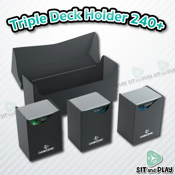 Gamegenic - Triple Deck Holder 240+ ชุดกล่องใส่การ์ด 3 เด็ค ใส่การ์ดได้ 240 ใบ Gamegenic - Triple Deck Holder 240+ ชุดกล่องใส่การ์ด 3 เด็ค ใส่การ์ดได้ 240 ใบ