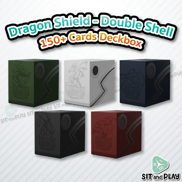 Dragon Shield - Double Shell 150+ Cards Deck Box กล่องใส่เด็ค กล่องใส่การ์ด สูงสุด 150 ใบ