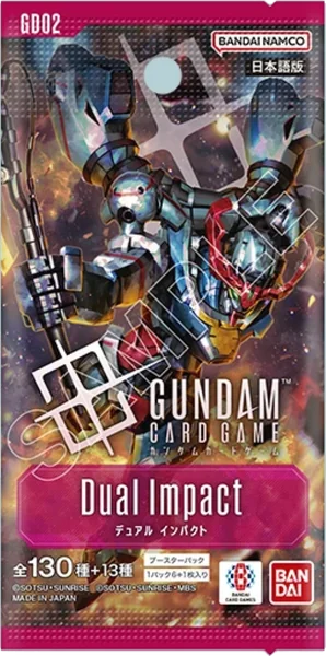 Gundam Card Game - Booster Pack - Dual Impact (GD02) ภาษาญี่ปุ่น image 2 Gundam Card Game - Booster Pack - Dual Impact (GD02) ภาษาญี่ปุ่น image 2