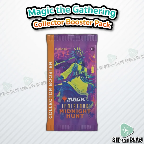 MTG - Innistrad: Midnight Hunt - Collector Booster Pack การ์ดเมจิก Magic the Gathering MTG - Innistrad: Midnight Hunt - Collector Booster Pack การ์ดเมจิก Magic the Gathering
