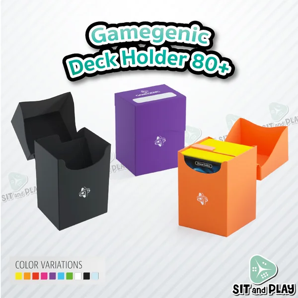 Gamegenic - Deck Holder 80+ กล่องใส่เด็ค กล่องใส่การ์ด แนวตั้ง เก็บการ์ดได้ 80 ใบ Gamegenic - Deck Holder 80+ กล่องใส่เด็ค กล่องใส่การ์ด แนวตั้ง เก็บการ์ดได้ 80 ใบ