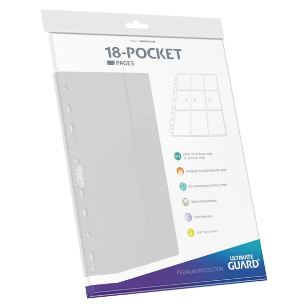 Ultimate Guard - 18 Pocket Page ไส้แฟ้ม 18 ช่อง (1 แพ็ค มี 10 แผ่น) Side Loading Pages ใส่การ์ดด้านข้าง image 5 Ultimate Guard - 18 Pocket Page ไส้แฟ้ม 18 ช่อง (1 แพ็ค มี 10 แผ่น) Side Loading Pages ใส่การ์ดด้านข้าง image 5