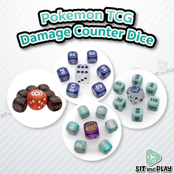 Pokemon TCG - Damage Counter Dice ลูกเต๋านับดาเมจ สำหรับการ์ดโปเกมอน ใช้ในการแข่งขันได้ ของแท้ 100% Pokemon TCG - Damage Counter Dice ลูกเต๋านับดาเมจ สำหรับการ์ดโปเกมอน ใช้ในการแข่งขันได้ ของแท้ 100%