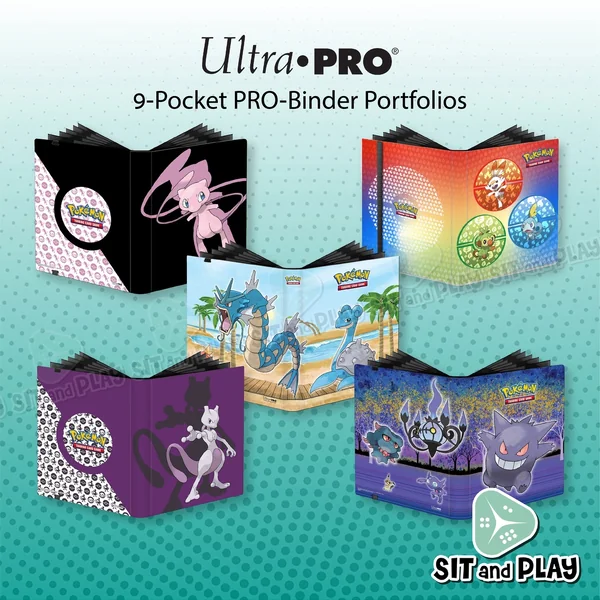Ultra PRO - Pokemon 9 Pocket PRO Binder Portfolios แฟ้มใส่การ์ด ลายโปเกมอน ลิขสิทธิ์แท้ 100%