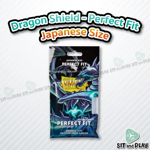 Dragon Shield - Perfect Fit Japanese Size 100 Clear Inner Sleeves - ซองใส่การ์ด ชั้นในสุด สำหรับการ์ดขนาดญี่ปุ่น ( Yugioh, Vanguard, battle spirits ) Dragon Shield - Perfect Fit Japanese Size 100 Clear Inner Sleeves - ซองใส่การ์ด ชั้นในสุด สำหรับการ์ดขนาดญี่ปุ่น ( Yugioh, Vanguard, battle spirits )