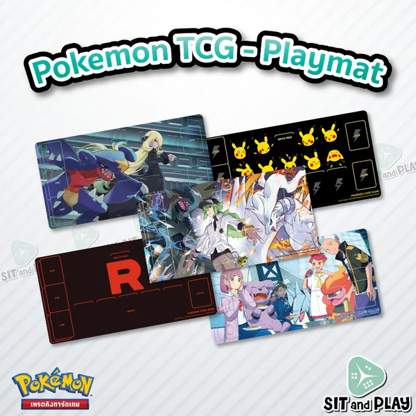Pokemon TCG - Playmat แผ่นรองเล่น การ์ดเกมโปเกมอน ลิขสิทธิ์แท้ 100% Pokemon TCG - Playmat แผ่นรองเล่น การ์ดเกมโปเกมอน ลิขสิทธิ์แท้ 100%