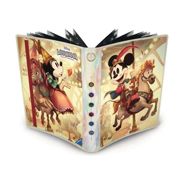 Lorcana - Mickey & Minnie - Lorebook Card Portfolio - Holds 252 Standard Card - แฟ้มสะสมการ์ด ของแท้ Disney