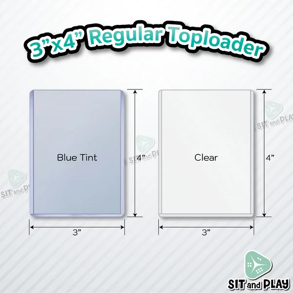 Clear Regular Toploader กรอบแข็ง ขนาด 3x4 นิ้ว 35pt สำหรับใส่การ์ดขนาดมาตรฐาน การ์ดโปเกมอน, MTG, One Piece, Buddyfight Clear Regular Toploader กรอบแข็ง ขนาด 3x4 นิ้ว 35pt สำหรับใส่การ์ดขนาดมาตรฐาน การ์ดโปเกมอน, MTG, One Piece, Buddyfight
