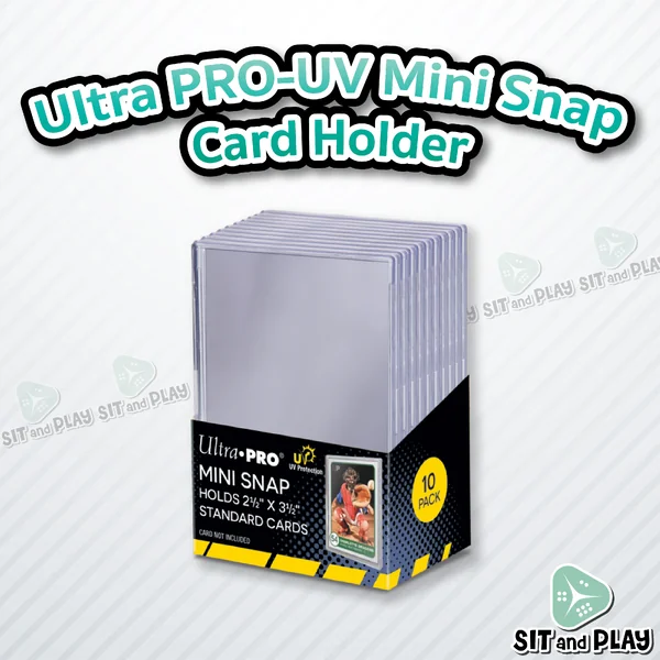Ultra Pro - UV Mini Snap Card Holder กรอบใส ใส่การ์ด ไม่ดูดโฮโลแกรม สำหรับการ์ดขนาด Standard Ultra Pro - UV Mini Snap Card Holder กรอบใส ใส่การ์ด ไม่ดูดโฮโลแกรม สำหรับการ์ดขนาด Standard