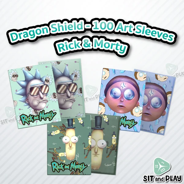 Dragon Shield - Rick & Morty - Brushed Art Sleeves - Standard Size ซองใส่การ์ด 100 ซอง ลิขสิทธิ์แท้